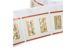 China Waterproof Transparent Sticker Paper Roll Printing Custom Logo Adhesive Sticker Label supplier