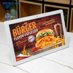 10.1 Inch Table Touch Screen Monitor LCD Display White Color Advertising Player for sale