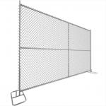 Secure galvanized movable fence temporary chain link fence panels American temporary fence for sale