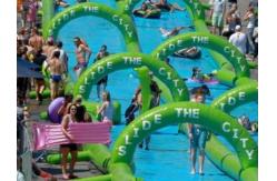 China Inflatable slide the city supplier