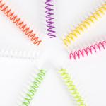 11.1mm Single Plastic Coil Spiral One Loop Ring Bookbinding Use Coils For A4 Document for sale