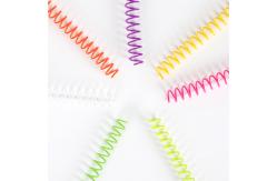 China Stationery Use Notebook Plastic Coil Spiral Nylon Spiral Coil Rolls Single Loop Wires supplier