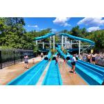 ODM Water Park Child Swimming Pool Play Area Aqua Theme Rides Tube Spiral Fiberglass Slide For Kids for sale