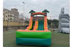 China PVC Jungle Party 1000D Durable Inflatable Pool Slide supplier
