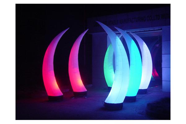 Hotsale Inflatable Lighting Tusk With Led Lights For Event / Parties
