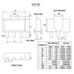 SOT-89 D882 NPN Electronic Transistors Plastic Encapsulate Power Dissipation