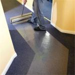 Disposable HNHN 24 50' Self Adhesive Plastic Carpet Protector Temporary For Decorating for sale