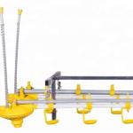Yellow Poultry Auto Drinker System Broiler Nipple Drinker With Cup for sale