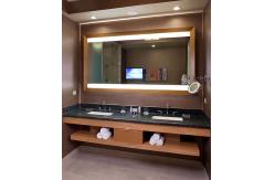 China Rectangle Mirror TV LED Bath Mirrors Illuminated with Bathroom Light Equipped supplier