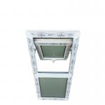 Frosted Glass PVC Awning Window Customizable Bathroom Tempered Glass Window for sale