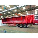 Steel Structure PVC Fabric Tarpaulin 60t Curtain Side Trailers for sale