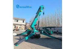 China Blue Spider Crawler Crane Electric and Diesel Power Options for Construction supplier