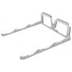 Custom Design Glasses Notepad Holder Foldable Silver Aluminum Metal Laptop Stand for sale