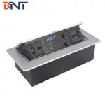 220V Square Desktop Pop Up Power Plug Zinc Alloy For Computer Supply