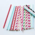 Convenient Lightweight Paper Party Straws  Earth Friendly FDA Approved for sale