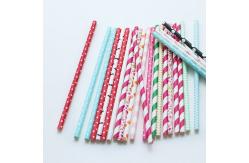 China Convenient Lightweight Paper Party Straws  Earth Friendly FDA Approved supplier