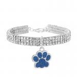 Amazon Hot Selling Cute Dog Accessories Shining Collar With Crystal For Pet Dog Cat for sale