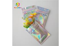 China Diamond Bright Cosmetic Packaging Bag , 3 Side Seal Pouch  Custom Printing Logo supplier