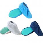 White Blue Waterproof Reusable Anti Skip Antistatic Anti Static Shoe Covers for sale