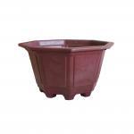 Large Compression Process Octagon Plastic Nursery Pots Hollow Bottom for sale
