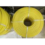 Yellow EPDM 3/4 Jack Hammer Rubber Air Hose , Flexible Rubber Tubing With Claw Fittings for sale