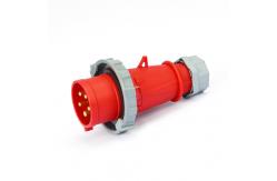China Red IP67 Industrial Interlocked Switch Socket Plug 16A 5 Pole Moistureproof supplier