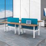 4 Person Electric Office Workstation 25mm Wooden OEM Height Adjustable Office Desk for sale
