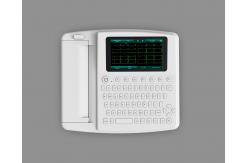 China Full Keyboard Hospital Electrocardiogram EKG Machine With Printer supplier