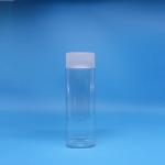 Snack Candy Clear Square Wide Mouth Food grade PET Plastic Jars Screw Top Lids for sale