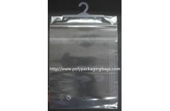 China OEM Self Adhesive Clothes Packaging Plastic Bag with Hook supplier
