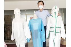 China Surgical Disposable Isolation Gowns Elastic Cuff Fluid Resistant supplier