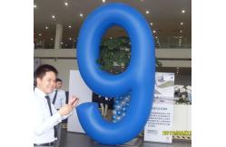 China customized giant advertising lighting inflatable number 9 balloon supplier