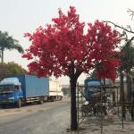 Lush Cherry Artificial Landscape Trees Exhibition Decorative