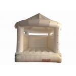 White Colour 0.55mm PVC Tarpaulin Inflatable Jumpers For Wedding CE UL EN14960 for sale
