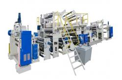 China LLDPE Non Woven Paper Plastic Coating Machine High Fastness Uniformity supplier