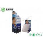 POP Recyclable Cardboard Floor Stand Glossy / Matt Lamination Custom CMYK Printing