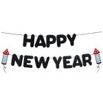 43 Colors Pre Strung 3Mm Nye 2021 Felt Banner With Rocket Cutouts for sale