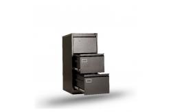 China Black White Waterproof  Sturdy 3 Layers Lateral File Cabinet supplier