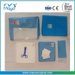 Medical Sterilized Surgical Basic Caesarean Drape Set With Baby Blanket for sale