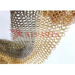 Architectural Metal Round Ring Mesh Curtain With SS Eletroplating