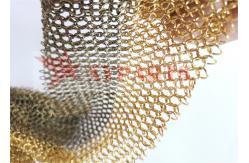 China Architectural Metal Round Ring Mesh Curtain With SS Eletroplating supplier