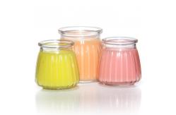 China Eco Friendly Glass Pudding Jars Dessert Container For Sauce Pickles 300ml supplier