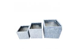 China Round Fibre Clay Pots Frost Resistant Waterproof For Garden supplier