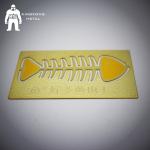 Blank Customized Shiny Gold Metal Business Card Hollow Out Etch Logo for sale