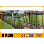 School 2000mm High Picket Vinyl Fence Spear Top Type 2400mm Length Vinyl Coated for sale