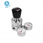 Two Stage Stainless Steel Pressure Regulator 3500psi Double Gauge Nitrogen Gas Propane for sale