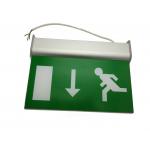 Commercial Battery Operated Aluminum Exit Sign For Teaching Buildings for sale
