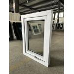 Home Manual UPVC Awning Window White Double Glazing Villa Windows Customized Size for sale