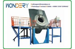 China Gas Fired Aluminum Metal / Scrap Melting Furnace Tilting 500Kg Aluminum supplier