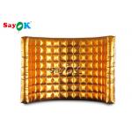Event Booth Displays Gold Curve Led Portable Photo Booth Wall For Party Advertising Wedding for sale